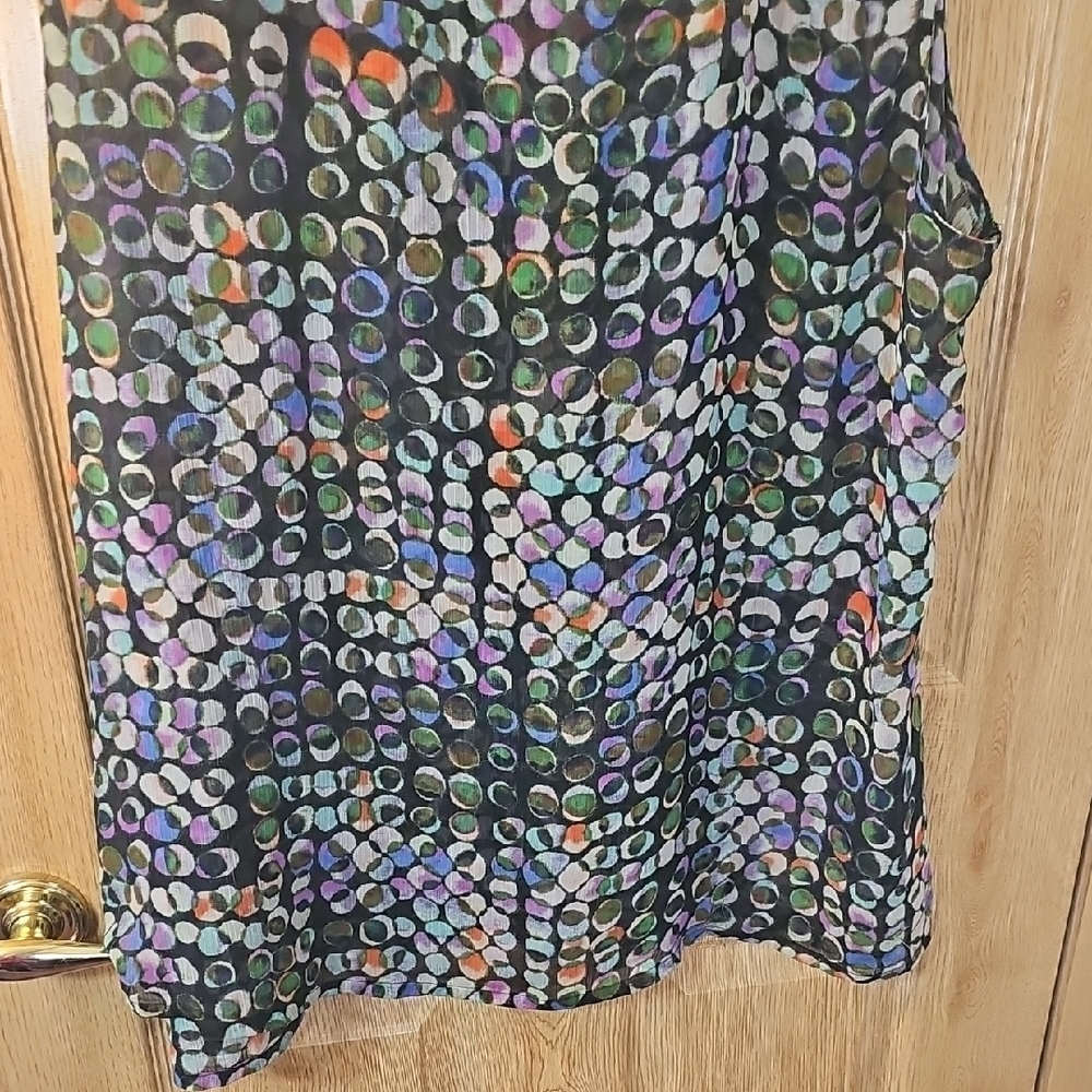 Liz Claiborne Colorful Patterned Blouse - Picture 9 of 9